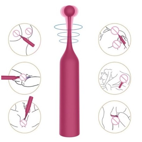 Vibrador con estimulador de clitoris y punto G