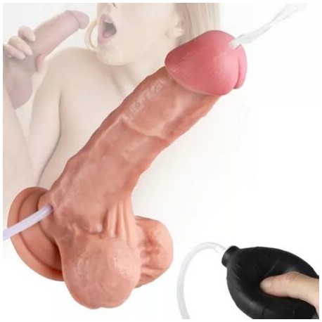 VIBRADOR REALISTA EYACULADOR RECARGABLE Grande