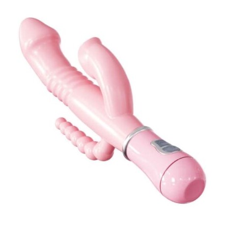 Vibrador conejo triple